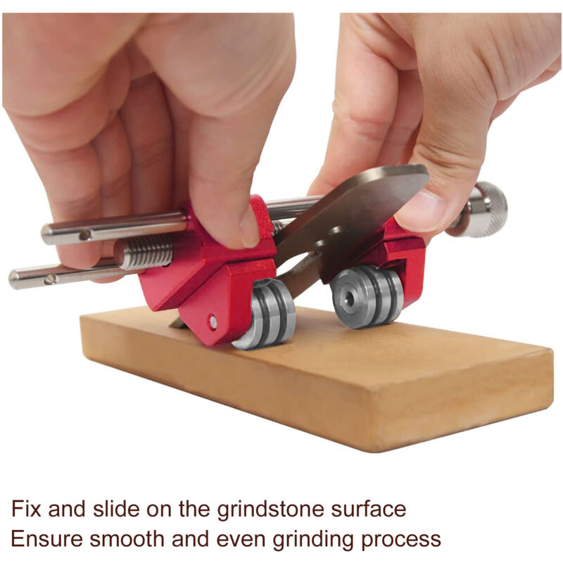 Aiducho - Guide d'affûtage réglable à angle fixe pour aiguiseur de bois pour ciseaux, lames de raboteuse
