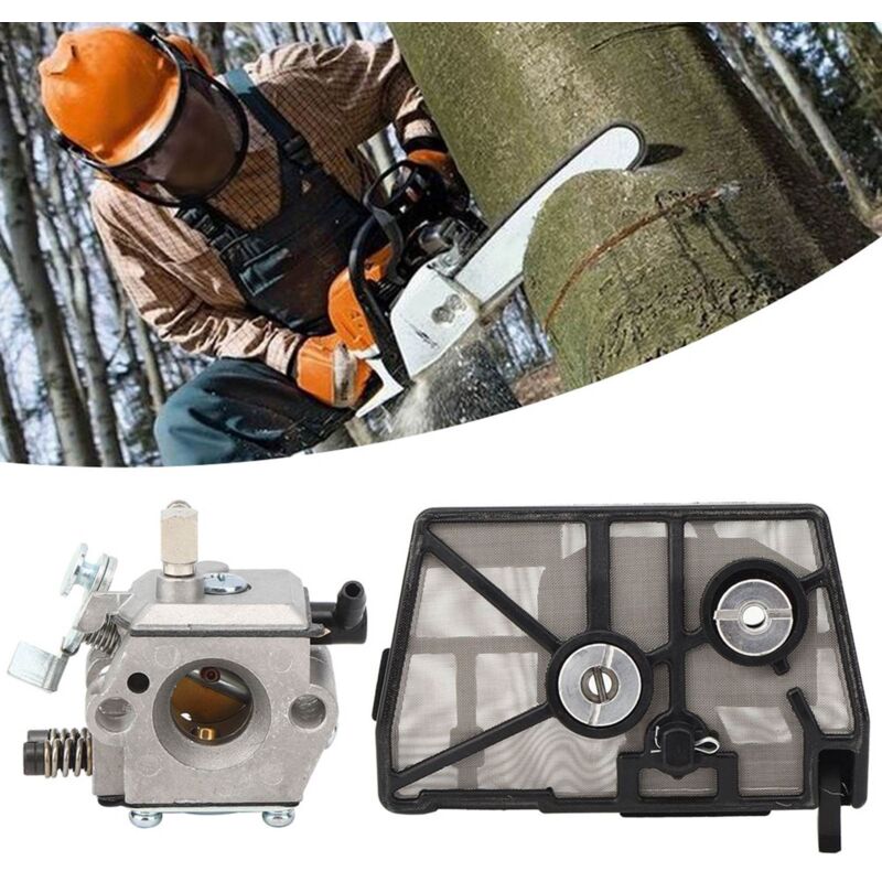 Aiducho - Kit De Carburateur De Jardin En Aluminium Moulé Sous Pression, Accessoire De Remplacement Pour Tronçonneuse Stihl 028