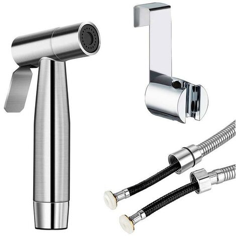 Sapho Bidet - Douchette de bidet avec robinet double pour raccord d'eau  réservoir, chrome 1209-04