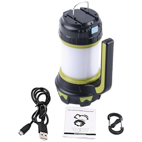 AIDUCHO Lampe De Poche Led Rechargeable 1200 Lumens, Batterie Externe De Grande Capacité Et 6 Modes, Étanche, Lanterne De Recherche, Le Meilleur Choix Pour Les Urgences, Le Camping, La Randonnée Et La