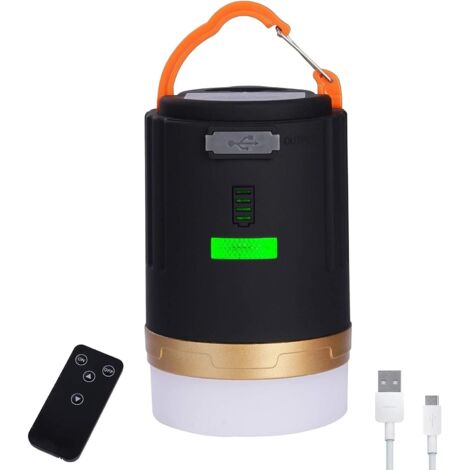 AIDUCHO Lanterne De Camping Lanterne Camping Led 4800mah Lumières De Tente Rechargeable Batterie, Résistant À L'eau, Base Magnétique, 3 Modes D'éclairage Pour Camping,Travaux,Chasse,Pêche