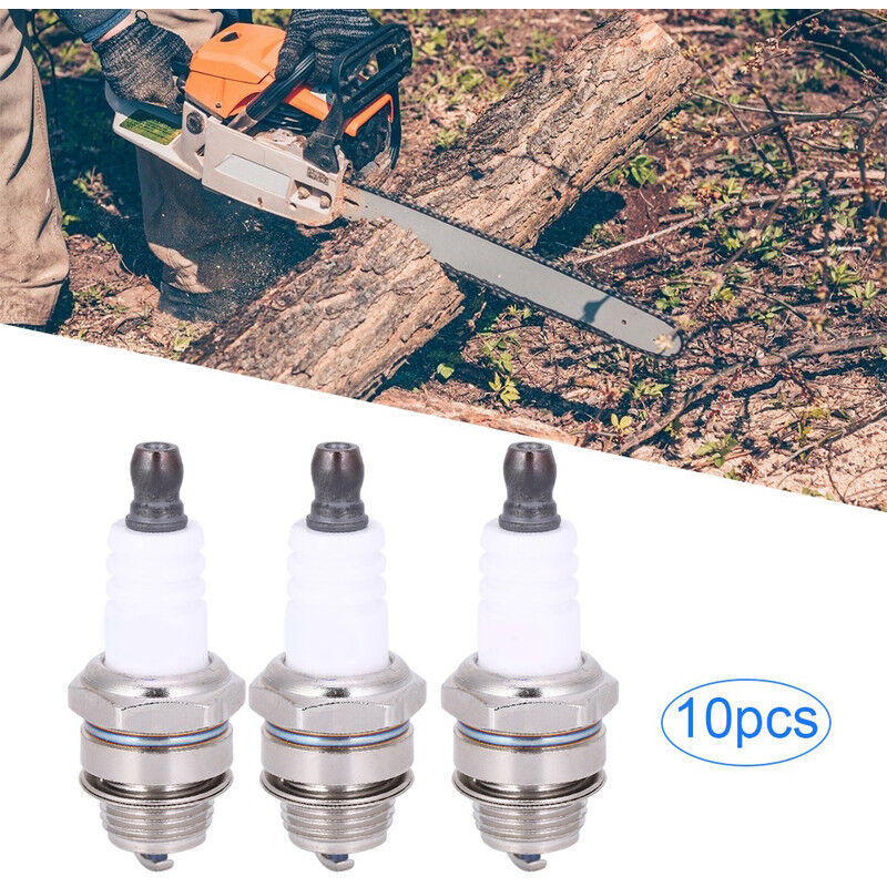 Aiducho - Lot De 10 Bougies D'allumage L7t Pour Débroussailleuse Pour Tronçonneuse De Rechange Pour Tronçonneuse