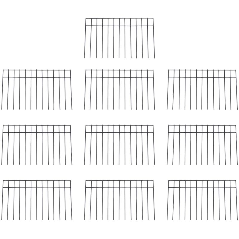 AIDUCHO Lot De 10 Clôtures De Barrière Pour Animaux De Petite Et Moyenne Taille 50,8 X 30.48 Cm - Clôture Décorative Souterraine Pour Chien Et Lapins