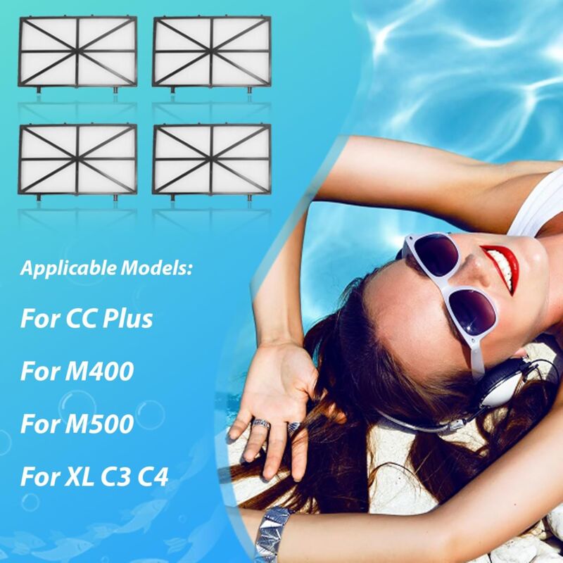 AIDUCHO Lot De 4 Filtres À Cartouche Ultra Fins, Nettoyeur De Piscine Robotique, Remplace Le Dolphin Nautilus M400 M500 Cc Plus Numéro De Pièce 99914