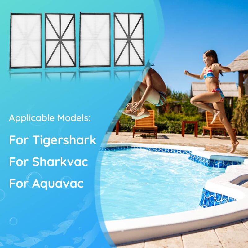 Aiducho - Lot De 4 Filtres De Nettoyeur De Piscine Robotique, Cartouches Filtrantes De Rechange Pour Nettoyeur De Piscine Robotique, Lavable