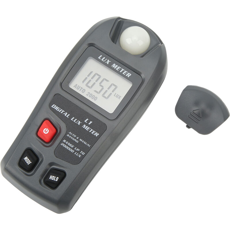 AIDUCHO Luxmètre numérique, testeur d'éclairement, luxmètre, illuminomètre, arrêt automatique, écran LCD