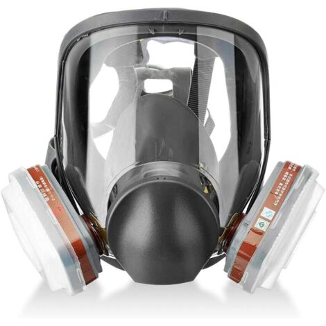 AIDUCHO Masque De Protection, Masque Complet 16 En 1 Anti - Poison En Silicone Pour La Peinture, Les Insecticides, La Protection Contre L'ammoniac