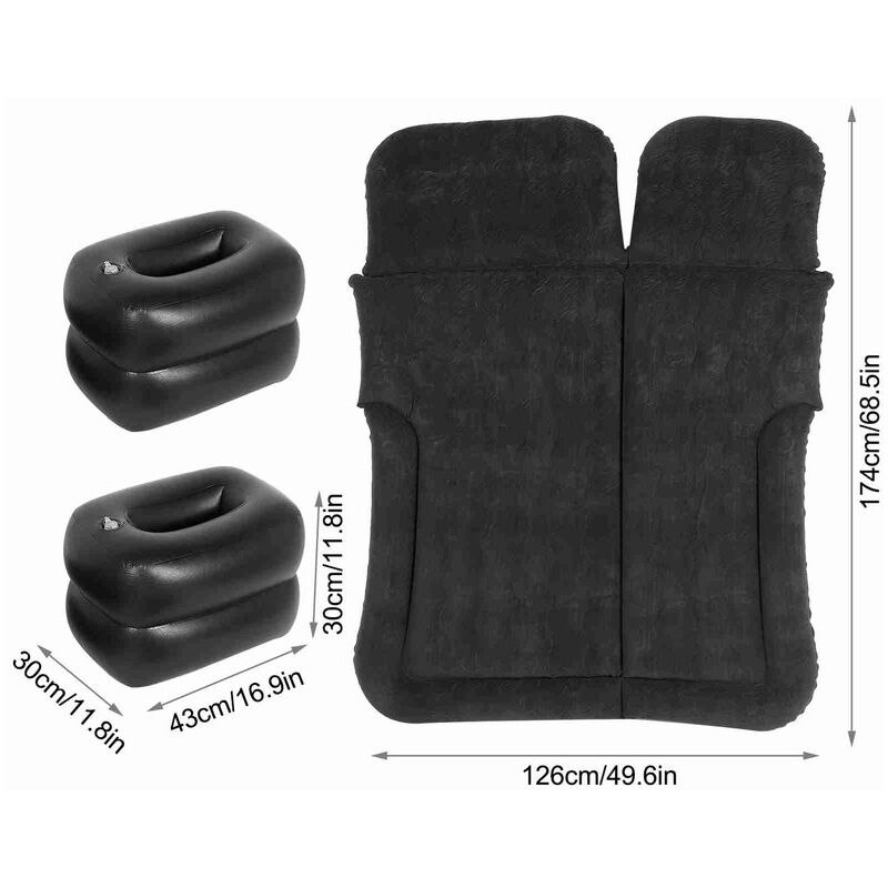 Matelas Gonflable pour Voiture SUV,Matelas Voiture,, Matelas Gonflable Plus épais pour Les Voyages,pour siège arrière de Voiture Mobile, Le Camping,