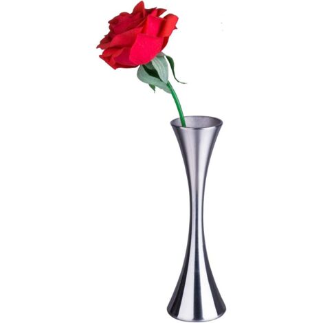 AIDUCHO Mini Vase Soliflore À Fleurs En Acier Inoxydable Pour Décoration De Maison, Salon, Bureau Et Centres De Table, 17 Cm De Haut