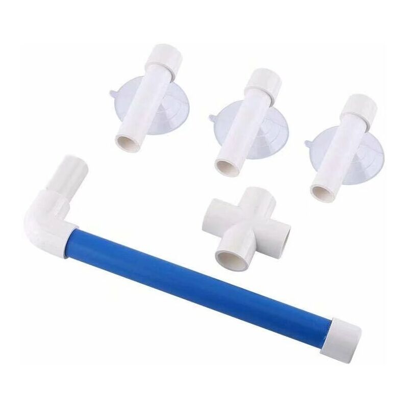 Perchoir de Perroquet Pliable Oiseaux Salle de Bain Barre Perches 3 Ventouse Fenêtre Baignoire Wall Patte Meuleuse Stand Jouet - Aiducho