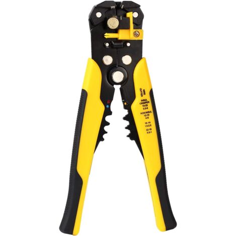 AIDUCHO Pince À Dénuder, Pince À Coupe-Câbles Dénudeur De Fils Automatique Réglable Multifonctionnel Dénudeur De Fils Pour Les Cables Awg 224-10 (0,26.0mm²), Pince À Sertir Dénudeur