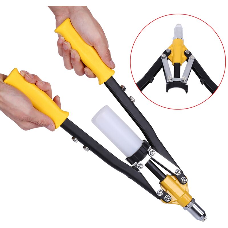 Aiducho - Pistolet à Riveter à Main Professionnel Robuste 3,2 Mm, 4,0 Mm, 4,8 Mm, 5,0 Mm, 6,4 Mm, Pistolet à Rivets Aveugles Largement utilisé dans