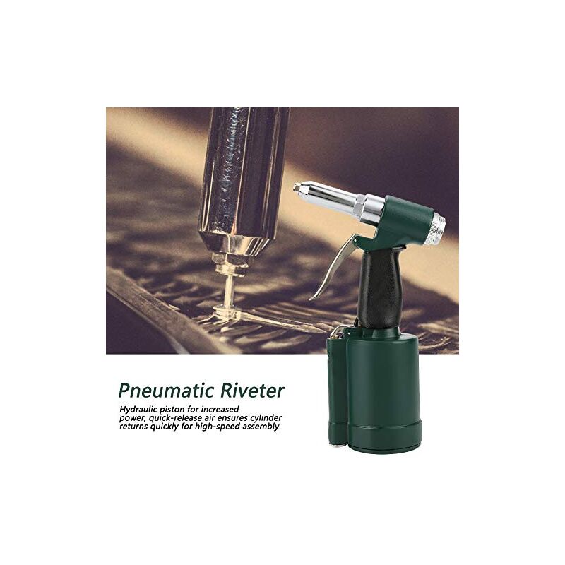 Aiducho - Pistolet à Rivets Pneumatique à Air Industrial Air Hydraulique à Rivets Riveteuse Pneumatique de Lot 2,4–4,8 mm avec Boîte de Rangement