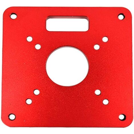 AIDUCHO Plaque D'insertion Pour Table De Défonceuse Rt0700c, 120 X 120 X 8 Mm, En Aluminium, Pour Le Travail Du Bois