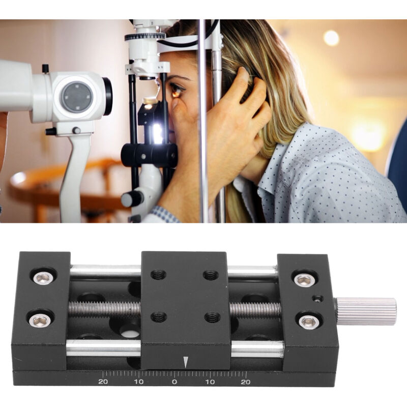 Platine Coulissante à Engrenages, Table Coulissante SP40A DB35 x Axes, Bouton Manuel de Plate-forme de Déplacement de Scène sur Rail à Mouvement