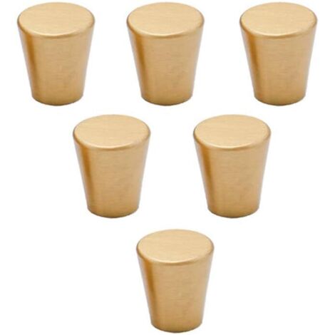 AIDUCHO Poignées De Porte En Laiton Armoire De Cuisine Poignée De Porte Poignée De Meuble, Poignées De Meuble Tiroir Chaussures Cave À Vin Porte Placard Chambre Simple Monotrou Petite Poignée Anti-Oxy