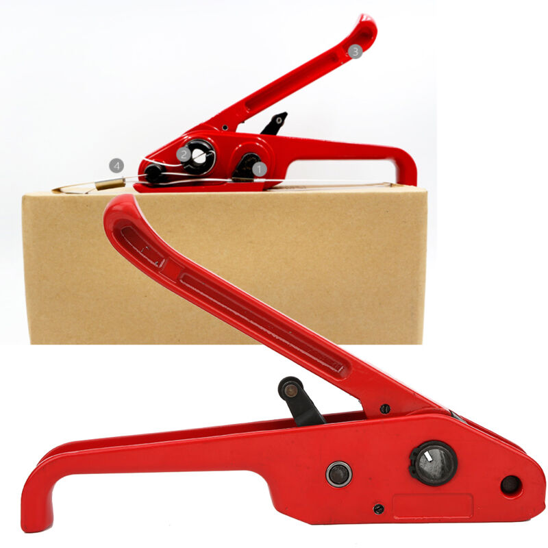 Ruban Manuel de Cerclage Tendeur Emballage Pince Cercleuse Machine Etanchéité Combinaison Outil Reliure Liaison Cutter pour 1619mm pet/pp