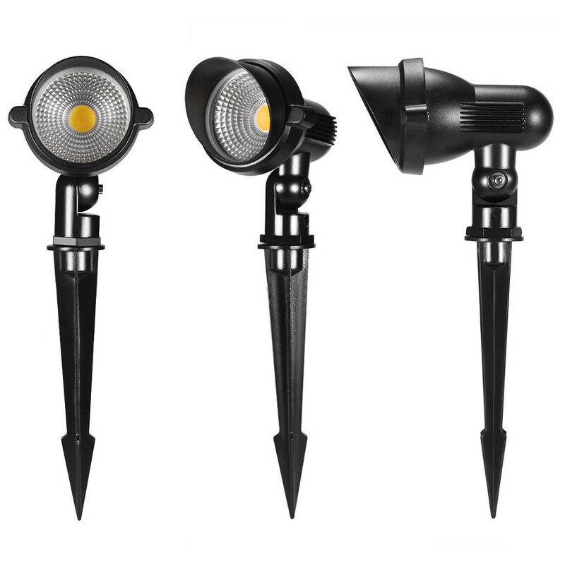 Spot Led Extérieur 7w ,Led Lampe Led Jardin Encastrable, Lampe Led Jardin Projecteur Extérieur Lumiere Blanc Chaude Polyvalent Pour Voies, Allées De