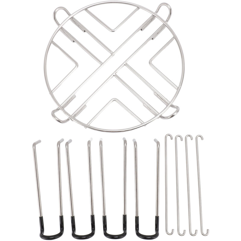 Support de filtre à eau de 6 pouces de haut par 9 pouces de diamètre Support de comptoir en acier inoxydable avec crochets s'adaptant à la plupart