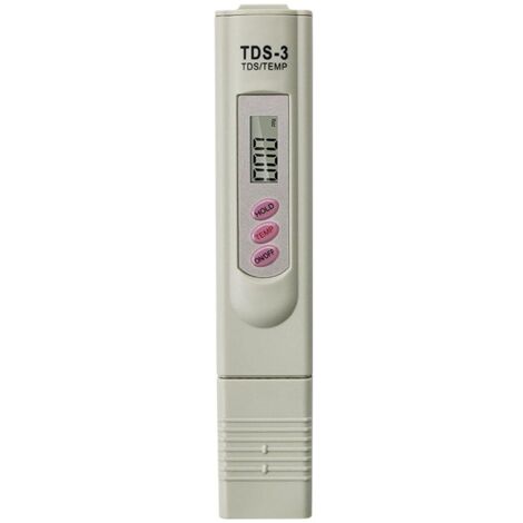 AIDUCHO Testeur Mètre De Qualité De L'eau Lcd Potable Testeur Numérique Température Ppm Testeur De Pureté De L'eau 0-9990 Ppm Pour Mesurer L'eau Hydroponique Aquarium Piscine Spa (Ne Teste Ph)