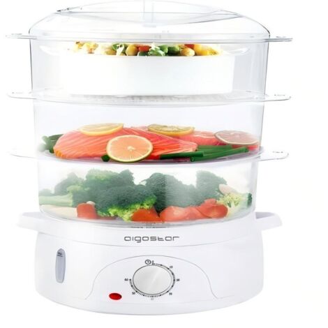 Aigostar 800W 9L Polipoli multifonctionnelle domestique avec minuterie intérieure transparente à trois couches