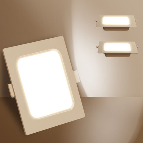 Aigostar Downlight LED Empotrable 15W equivalente 140W, 3000K Luz blanca cálida, Blanco,Foco Empotrable LED, Ojos de buey de LED, Ф140-150mm, 2 pack