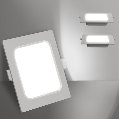 Aigostar Downlight LED Empotrable 15W equivalente 140W, 6500K Luz blanca fria, Blanco,Foco Empotrable LED, Ojos de buey de LED, Ф140-150mm, 2 pack
