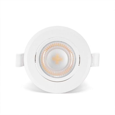 Aigostar faretti LED E6 incasso orientabili 3 pz 5W 3000K luce calda
