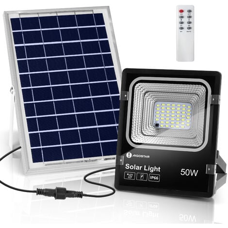 LUMINARIA SOLAR 300W LED IP65 EXTERIOR CON CONTROL SOLAR300W