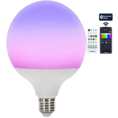 Aigostar G120 E27 18W ampoule intelligente Bluetooth en maillage RGBW, lumière ambiante LED gradient