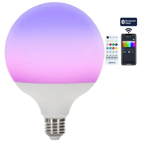 Aigostar G120 E27 18W ampoule intelligente Bluetooth en maille RGBW, lumière ambiante LED haute puissance