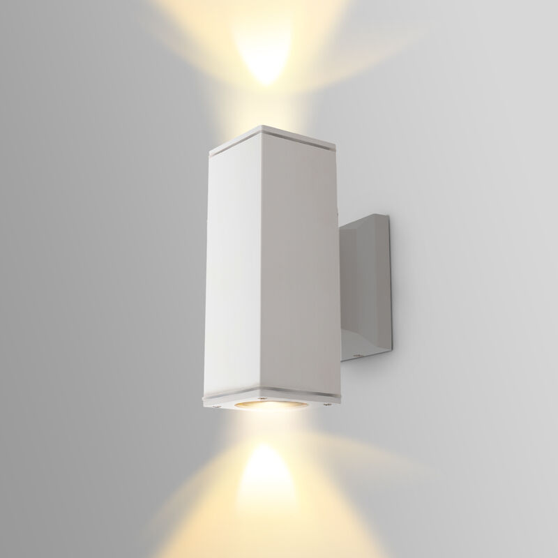 Image of Lampada da Parete Esterno Impermeabile IP65, GU10 Alluminio Up Down Lampada da Parete Esterni, Applique Moderna, Luce Esterno per Esterno Muro