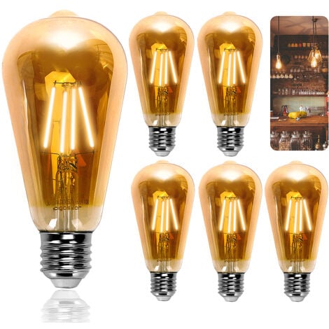 Lampada LED Osram Vintage 1906 globo E27 luce calda 2400 K 51 W 650 lm