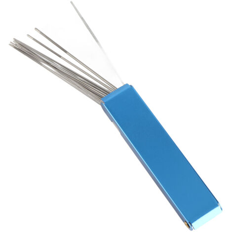 Aiguille de nettoyage de buses 12 en 1, nettoyeur de moteur portable, longue durée de vie, pour éliminer les obstructions, format compact pour un transport et une utilisation faciles.