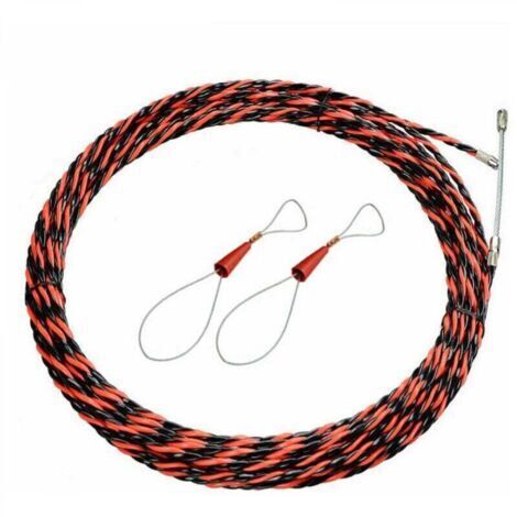 Aiguille de tire-fil électricien 50m – Diamètre 6mm – Polyester torsadé pour conduits encombrés