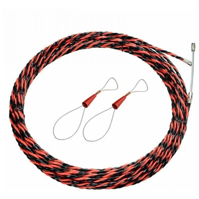Basetbl - Aiguille Electricien 50M Tire Fil Electrique 5mm Diamètre Aiguille Tire Fil, rétractable d'installation