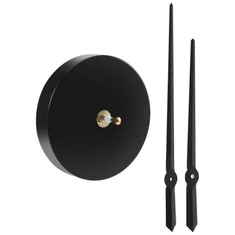 Aiguilles d'horloge 3D, mécanisme d'horloge de grande taille à monter soi-même, noir--