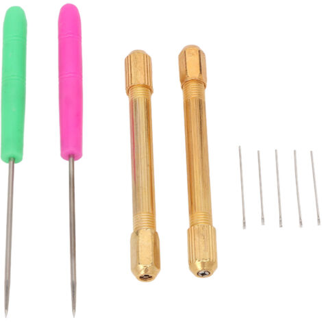 Aiguilles en métal pour implantation de cheveux de poupée - Lot de 10 outils professionnels