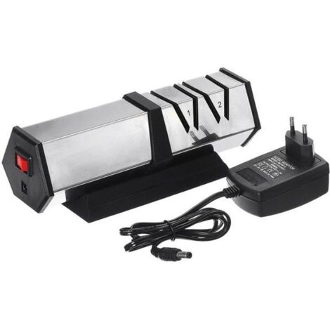 Aiguiseur Couteau Électrique Professionnel 150W Affuteur Affûtage Cuisine EU 220V Noir