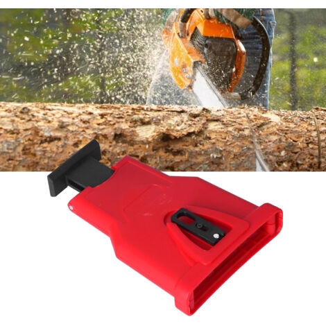 Aiguiseur de Chaîne pour Tronçonneuse Outil de Meulage Pierre Convient pour Chaînes 14/16/18/20 Pouces Boîtier Rouge - KZQ