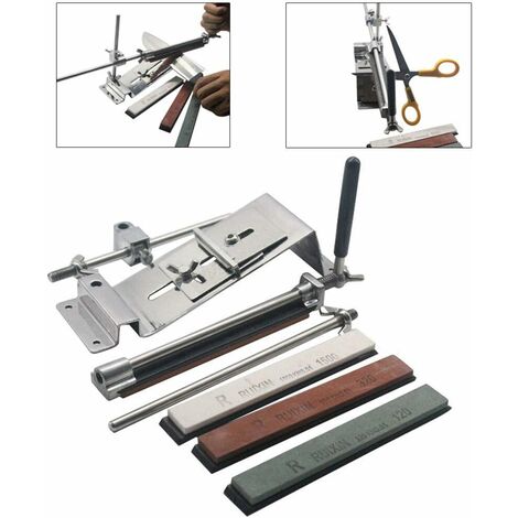 Aiguiseur de Couteau Clip Outil aiguiseur Ciseaux broyeur W / 4 Pierre à aiguise
