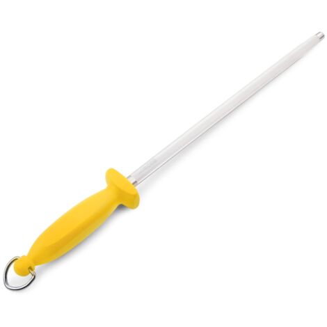 Aiguiseur de couteaux Chaira Arcos 278515 avec lame en acier au carbone de 30 cm et polypropylène jaune mango avec couvercle de lame de 13 mm ø 13 mm.