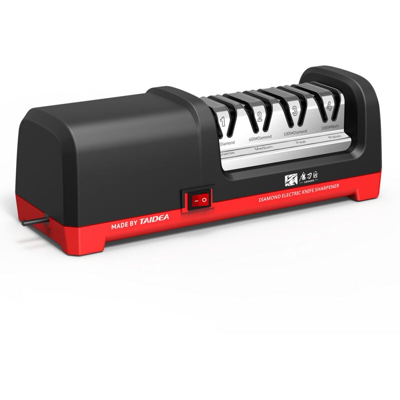 Lifcausal - TG2102 Aiguiseur de couteaux électrique à 4 niveaux Aiguiseur de couteaux à bord de meulage à 20 degrés pour couteaux de cuisine avec