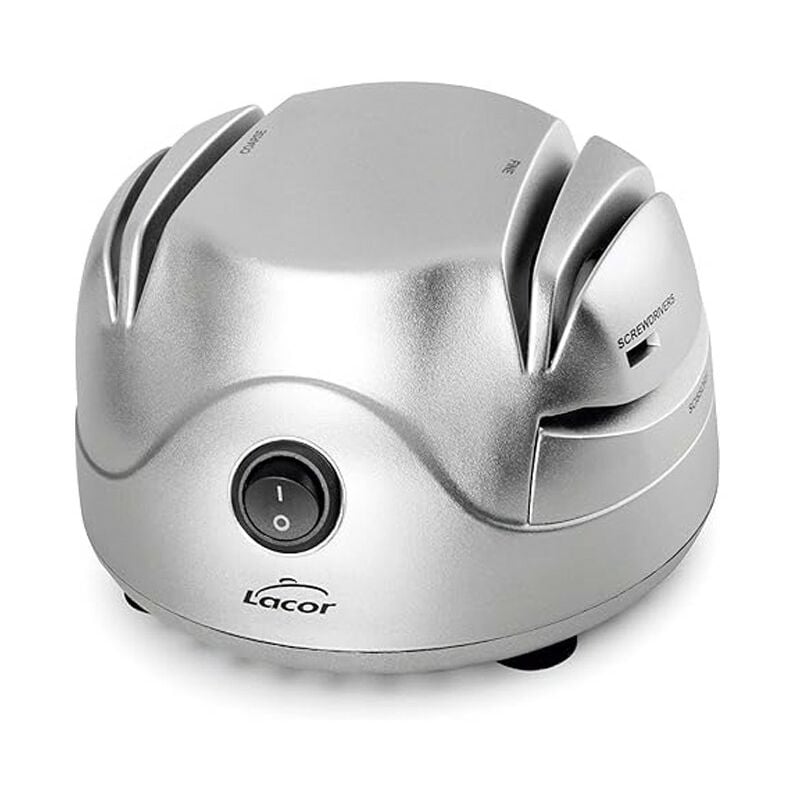 Suinga - Aiguiseur de couteaux électrique, quatre fentes avec ventouse, aiguise les couteaux, sûr et facile à utiliser, 13x15x9cm