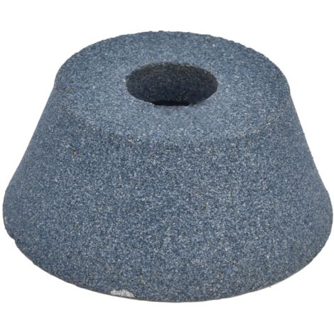 Aiguiseur de Couteaux en Forme de Bol en Corindon Brun, Meule Céramique Haute Durabilité et Dureté, Grain 80