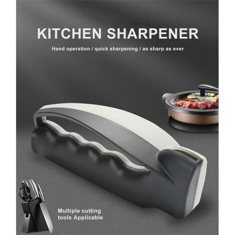 Aiguiseur de couteaux manuel cuisine ménage pratique rapide pierre à aiguiser multifonctions aiguiseurs outils de cuisine 1PC