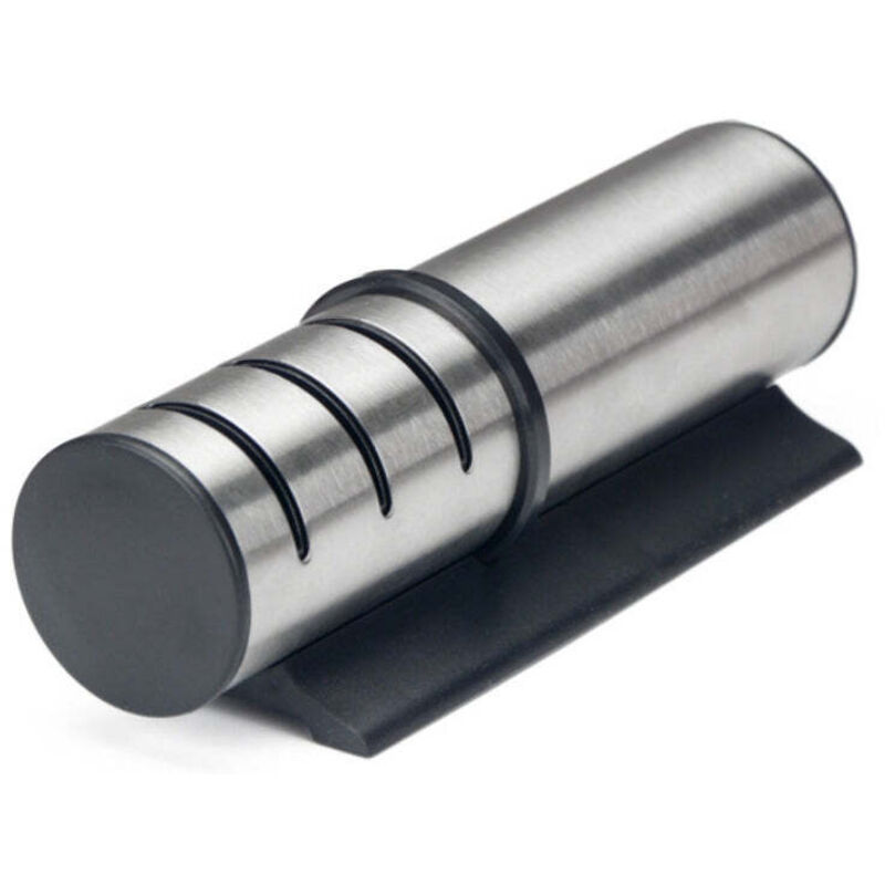 Aiguiseur de couteaux manuel à cylindre en acier inoxydable Herzberg HG8102