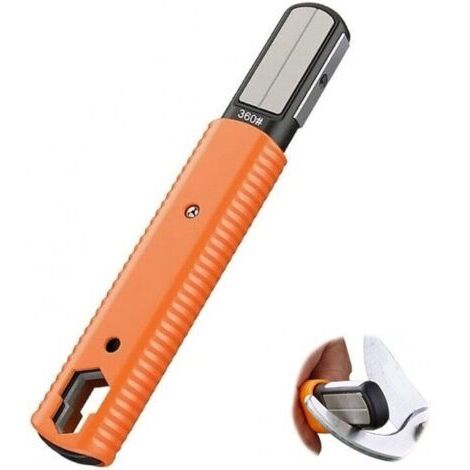 Aiguiseur de poche multi-usages et affûteur pour outils de jardin, affûtage de sécateurs, ciseaux, sécateurs, sécateurs de jardin, ciseaux, hachettes