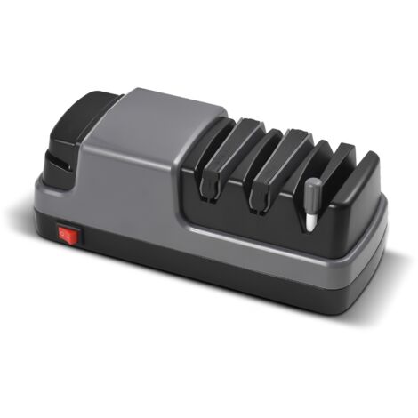 Aiguiseur électrique multifonction à 3 étapes – Outil d'affûtage pour couteaux de cuisine à lame droite, couteaux dentelés et ciseaux
