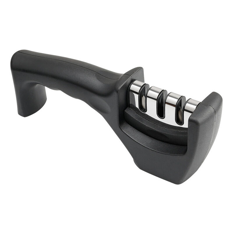 Aiguiseur manuel de couteau et lame, 3 niveaux pour polir, affûter et réparer les couteaux de cuisine, accessoires